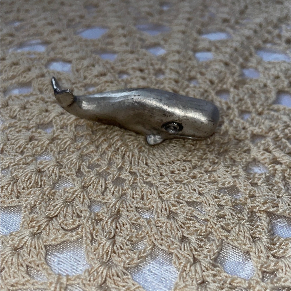 Vintage 1984 Handcrafted  Pewter Silver Animal Figurine Set.  Qty. (5) - Picture 6 of 7